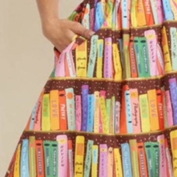 Modcloth "Literary Flirt" Cotton Skirt - Picture 4 of 4